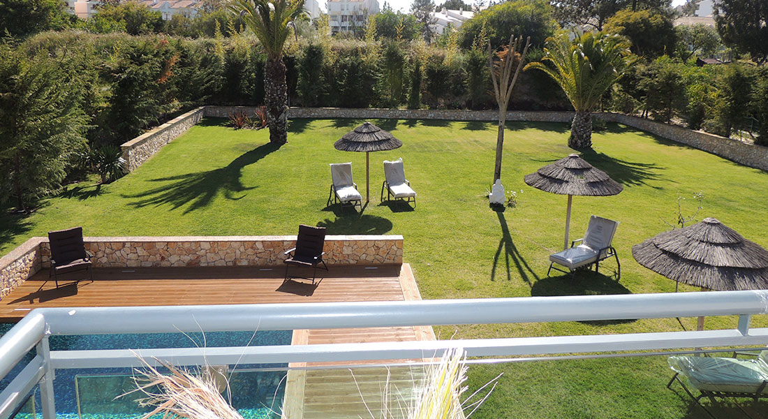 Garden in Villa Troia (house to rent)